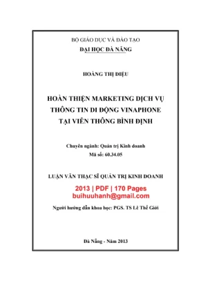 Marketing dịch vụ di động Vinaphone tại Bình Định