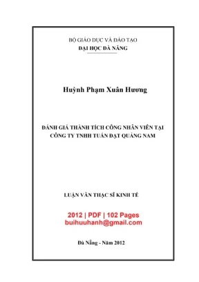 Luận văn: Đánh giá thành tích nhân viên tại Tuấn Đạt