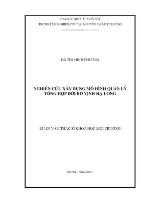 Mô Hình Quản Lý Tổng Hợp Đới Bờ Vịnh Hạ Long