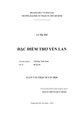 Khám Phá Đặc Điểm Thơ Yến Lan: Tác Giả Bến My Lăng