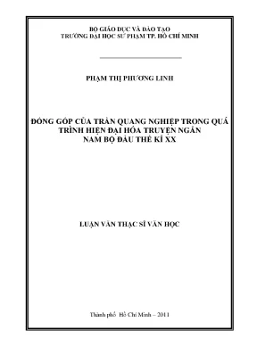 Đóng Góp Của Trần Quang Nghiệp Trong Hiện Đại Hóa Truyện