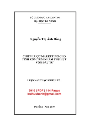 Luận văn: Marketing Kon Tum nhằm thu hút vốn đầu tư