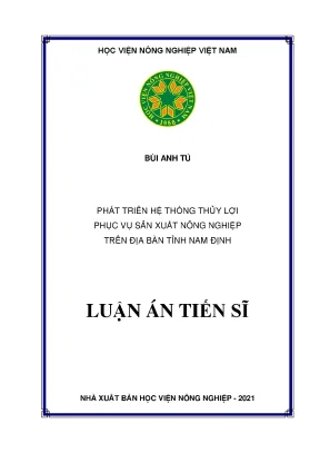 Phát Triển Hệ Thống Thủy Lợi Tại Tỉnh Nam Định Để Tăng
