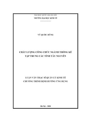 Nâng Cao Chất Lượng Công Chức Ngành Thống Kê Tại Các