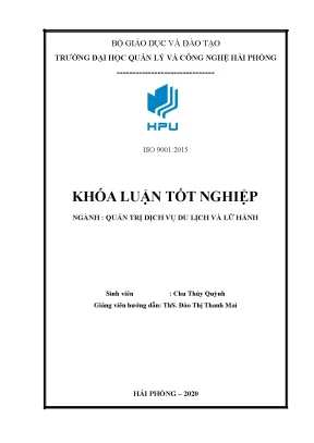 Nâng Cao Quản Trị Nhân Lực Bộ Phận Lễ Tân Tại Khách Sạn