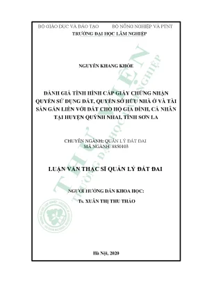 Đánh Giá Cấp Giấy Chứng Nhận Quyền Sử Dụng Đất Tại Huyện