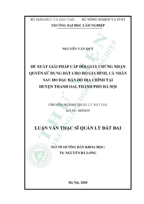 Giải pháp cấp đổi giấy chứng nhận quyền sử dụng đất tại