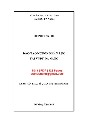 Luận văn đào tạo nguồn nhân lực tại VNPT Đà Nẵng
