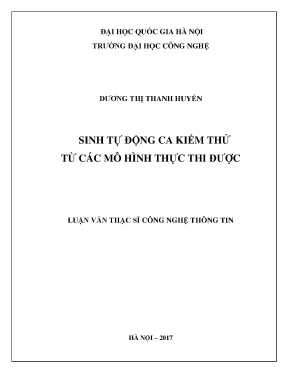 Phương Pháp Tự Động Sinh Ca Kiểm Thử Từ Mô Hình BPMN
