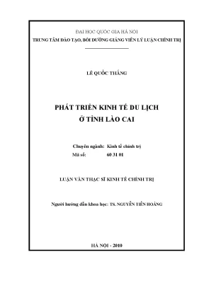Phát Triển Kinh Tế Du Lịch Tỉnh Lào Cai: Tiềm Năng và