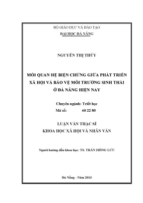 Mối Quan Hệ Giữa Phát Triển Xã Hội và Bảo Vệ Môi Trường
