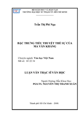 Khám Phá Đặc Trưng Tiểu Thuyết Thế Sự Của Ma Văn Kháng