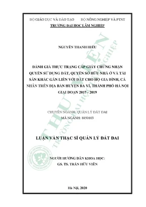 Đánh Giá Thực Trạng Cấp Giấy Chứng Nhận Quyền Sử Dụng