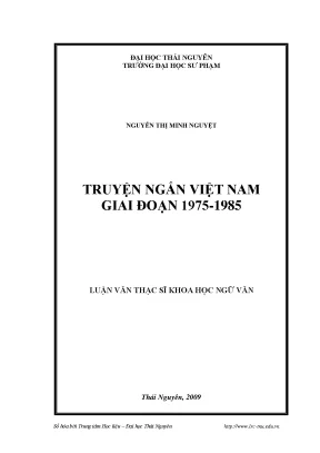 Truyện Ngắn Việt Nam Giai Đoạn 1975-1985: Những Đổi Mới