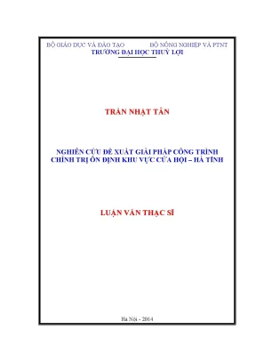 Giải Pháp Chỉnh Trị Ôn Định Khu Vực Cửa Hội - Hà Tĩnh