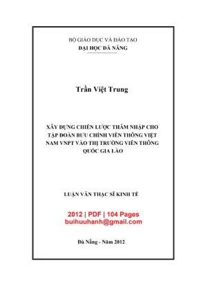 Luận văn: Chiến lược VNPT thâm nhập thị trường viễn