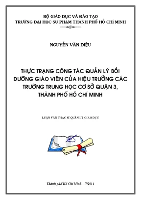 Quản Lý Giáo Dục Tại Các Trường Trung Học Cơ Sở Quận 3,