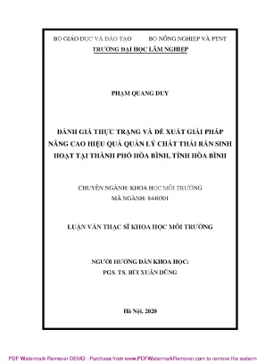 Giải Pháp Nâng Cao Hiệu Quản Lý Chất Thải Rắn Tại Thành