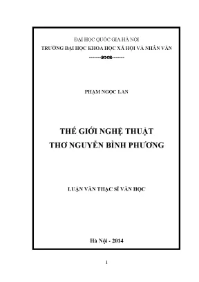Khám Phá Thế Giới Nghệ Thuật Trong Thơ Nguyễn Bình Phương