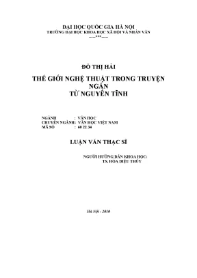 Khám Phá Thế Giới Nghệ Thuật Trong Truyện Ngắn Từ Nguyên