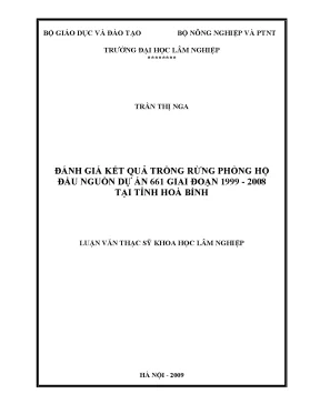 Đánh Giá Kết Quả Trồng Rừng Phòng Hộ Đầu Nguồn Dự Án 661