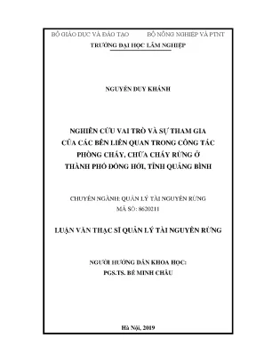 Vai trò và sự tham gia của các bên liên quan trong phòng