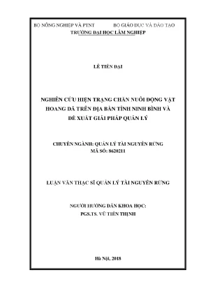 Nghiên Cứu Chăn Nuôi Động Vật Hoang Dã Tại Ninh Bình: