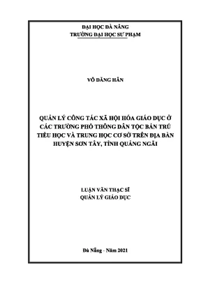 Công Tác Giáo Dục Tại Trường TH và THCS: Vai Trò và