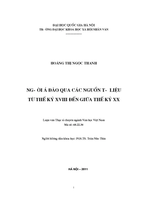 Nghiên Cứu Về Địa Vị Người Ả Đào Trong Nghệ Thuật Ca Trù