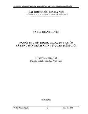 Phân Tích Hình Ảnh Người Phụ Nữ Trong Chinh Phụ Ngâm Và