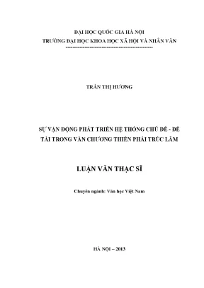 Sự Vận Động Phát Triển Hệ Thống Chủ Đề Trong Văn Chương