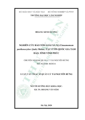 Nghiên Cứu Bảo Tồn Loài Xá Xị Tại Vườn Quốc Gia Tam Đảo