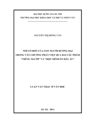 Nỗi Cô Đơn Trong Văn Chương Phan Việt: Phân Tích Hai Tác