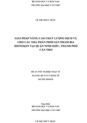 Giải Pháp Nâng Cao Chất Lượng Dịch Vụ Bia Heineken Tại