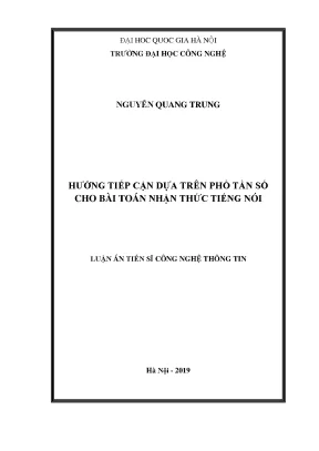 Nghiên Cứu Nhận Thức Tiếng Nói Dựa Trên Phổ Tần Số