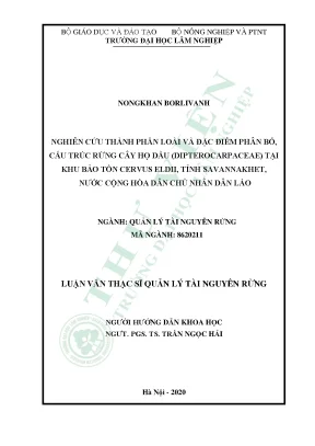 Nghiên Cứu Đặc Điểm Phân Bố và Cấu Trúc Rừng Cây Họ Dầu