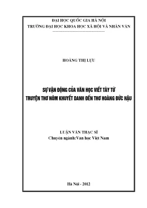 Sự Phát Triển Văn Học Viết Tày: Từ Truyện Thơ Nôm Khuyết
