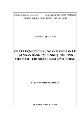 Nâng Cao Chất Lượng Dịch Vụ Ngân Hàng Bán Lẻ Tại