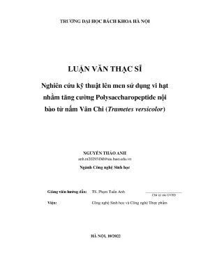 Nghiên cứu kỹ thuật lên men vi hạt để tăng cường