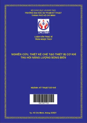 Nghiên Cứu Thiết Kế Thiết Bị Cơ Khí Thu Hồi Năng Lượng