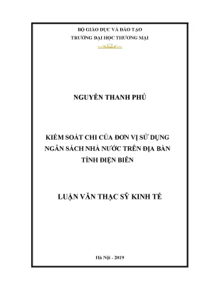 Kiểm Soát Chi Ngân Sách Nhà Nước Tại Điện Biên: Thực