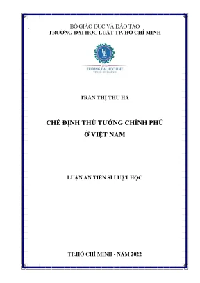 Chế Định Thủ Tướng Chính Phủ Tại Việt Nam: Phân Tích và
