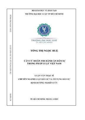Căn Cứ Hoãn Thi Hành Án Dân Sự Tại Việt Nam: Phân Tích