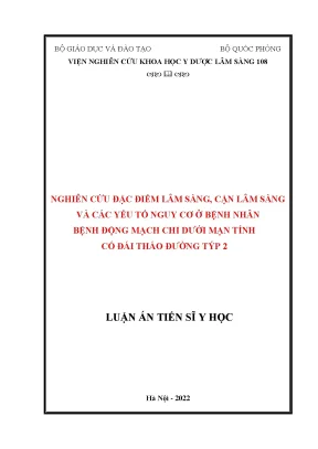 Nghiên Cứu Đặc Điểm Lâm Sàng và Yếu Tố Nguy Cơ ở Bệnh