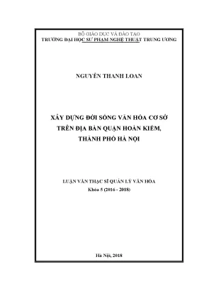 Xây Dựng Đời Sống Văn Hóa Cơ Sở Tại Quận Hoàn Kiếm, Hà Nội