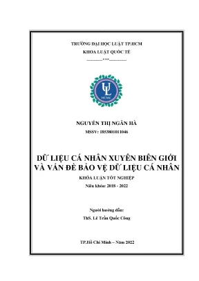 Bảo Vệ Dữ Liệu Cá Nhân Xuyên Biên Giới Trong Thương Mại
