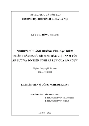 Nghiên Cứu Ảnh Hưởng Của Đặc Điểm Nhân Trắc Ngực Nữ Sinh 