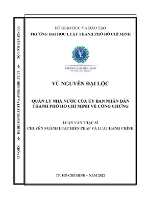 Quản Lý Nhà Nước Về Công Chứng Tại Thành Phố Hồ Chí