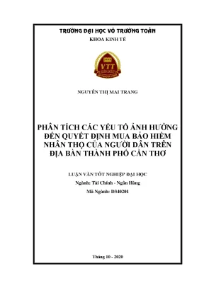 Phân Tích Yếu Tố Ảnh Hưởng Đến Quyết Định Mua Bảo Hiểm