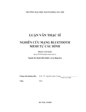 Nghiên Cứu Mạng Bluetooth Mesh Tự Cấu Hình Tại Trường